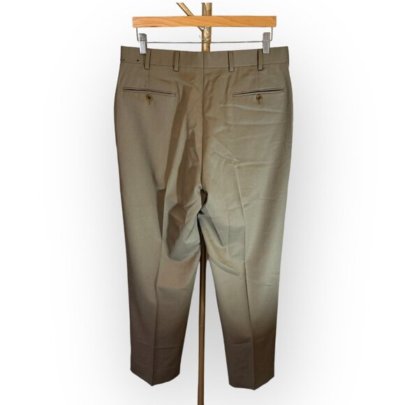 Brooks Brothers Madison Wool Dress Pant in Tan Mens 34x32 - Picture 4 of 9